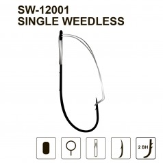 Гачки незачіпляйка MiniMax Single Weedless10шт. SW-12001 Гачки незачіпляйка MiniMax Single Weedless10шт. SW-12001