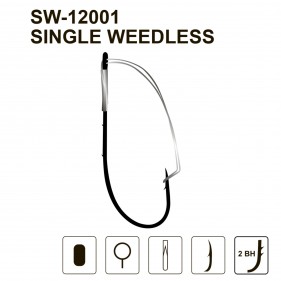 Гачки незачіпляйка MiniMax Single Weedless10шт. SW-12001 Гачки незачіпляйка MiniMax Single Weedless10шт. SW-12001